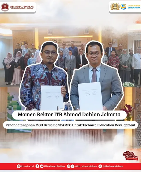 Penandatanganan MoU bersama SEAMEO Untuk Technical Education Development